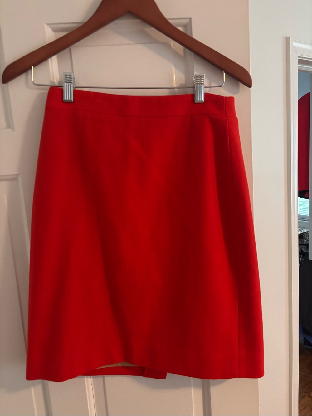 J. Crew Vibrant Red A-Line / Pencil Skirt